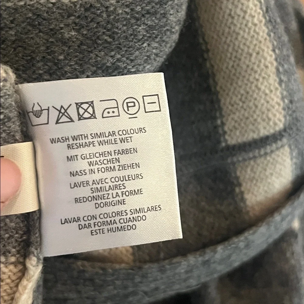 GANT Original Rugger Striped Lambswool Zip Up Hoodie, size 2XL